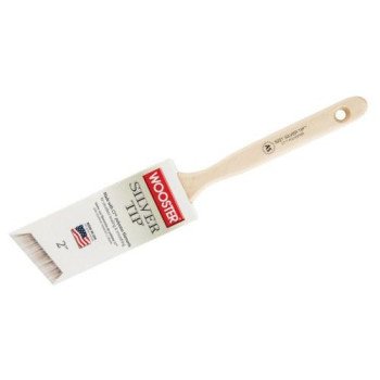 Wooster 5221-2-1/2 Paint Brush, 2-1/2 in W, 2-15/16 in L Bristle, Polyester Bristle, Sash Handle