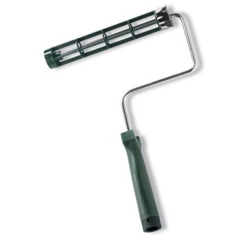 Wooster R017-9 Roller Frame, 9 in L Roller, Polypropylene Handle, Threaded Handle, Green Handle